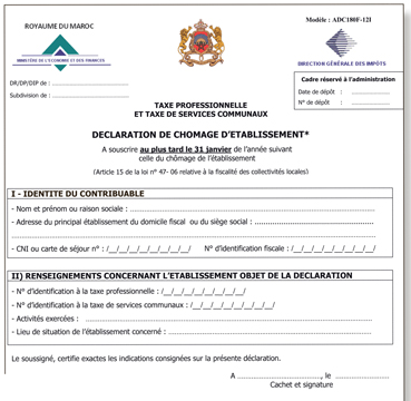 Déclaration impôts 2018 formulaire