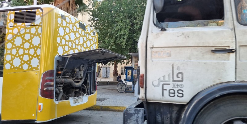 Fès : Première panne des bus provisoires