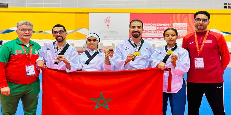 Para-Taekwondo : Le Maroc décroche cinq médailles au Bahreïn