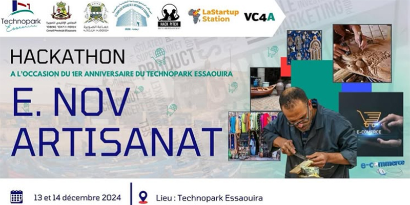 Le Hackathon "E. NOV Artisanat": Trois solutions digitales primées pour dynamiser l'artisanat local à Essaouira