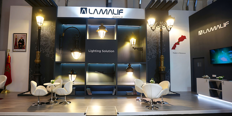 Eclairage et mobilier urbain: Lamalif Group au Salon international Light & Building Middle East-Dubai